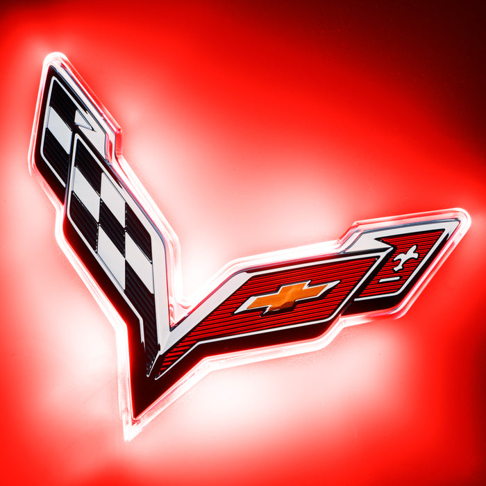 Oracle Lighting 3633-003 Red Rear Illuminated Emblem, Single Intensity - Truck Part Superstore