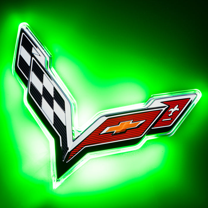 Oracle Lighting 3633-004 Green Rear Illuminated Emblem, Single Intensity - Truck Part Superstore