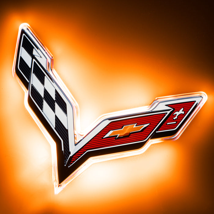 Oracle Lighting 3633-005 Amber Rear Illuminated Emblem, Single Intensity - Truck Part Superstore