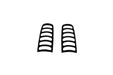 Auto Ventshade (AVS) 36343 Slots™ Taillight Covers; 2 pc.; Black/Primed; Horizontal Slot; - Truck Part Superstore