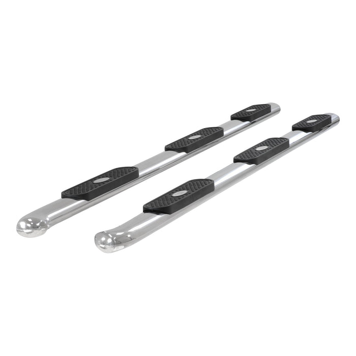 ARIES 364013-2 ARIES 364013-2 Oval Nerf Bars Wheel to Wheel (4 Inch Polished Stainless Steel) - Truck Part Superstore