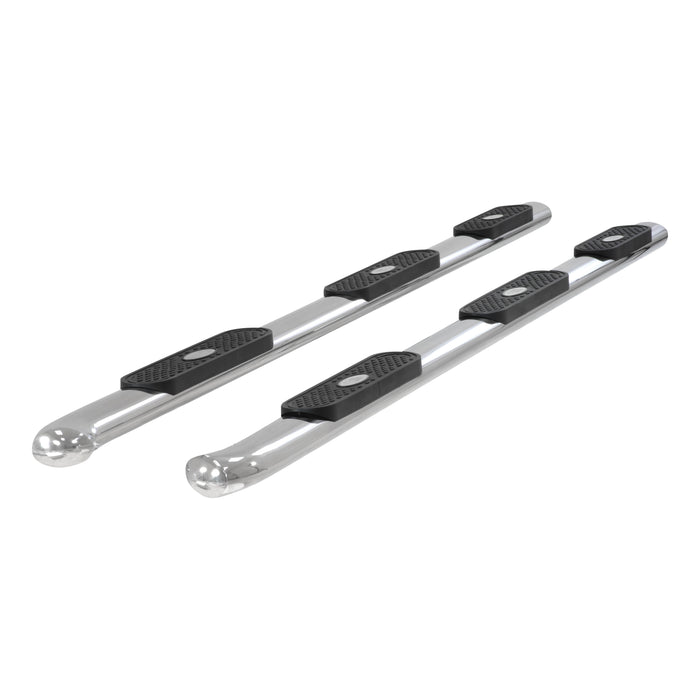 ARIES 364013-2 ARIES 364013-2 Oval Nerf Bars Wheel to Wheel (4 Inch Polished Stainless Steel) - Truck Part Superstore