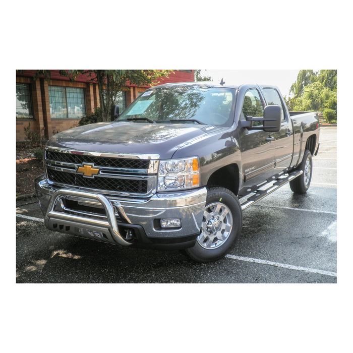 ARIES 364013-2 ARIES 364013-2 Oval Nerf Bars Wheel to Wheel (4 Inch Polished Stainless Steel) - Truck Part Superstore