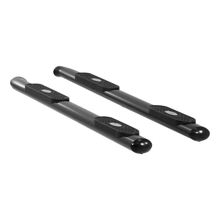 ARIES 364020 ARIES 364020 Oval Nerf Bars Wheel to Wheel (4 Inch Black Powder-Coated Steel) - Truck Part Superstore