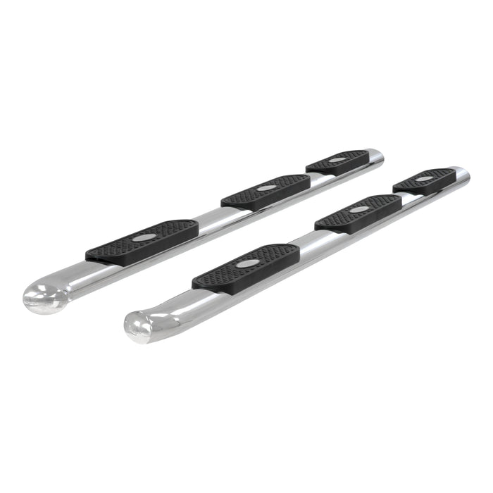 ARIES 364046-2 ARIES 364046-2 Oval Nerf Bars Wheel to Wheel (4 Inch Polished Stainless Steel) - Truck Part Superstore