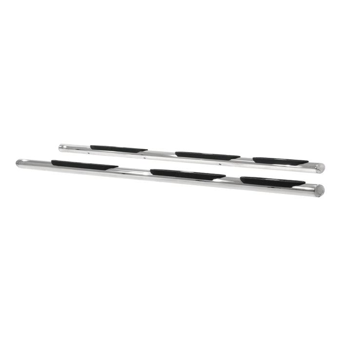 ARIES 364046-2 ARIES 364046-2 Oval Nerf Bars Wheel to Wheel (4 Inch Polished Stainless Steel) - Truck Part Superstore