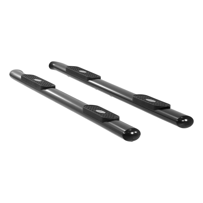 ARIES 364048 ARIES 364048 Oval Nerf Bars Wheel to Wheel (4 Inch Black Powder-Coated Steel) - Truck Part Superstore