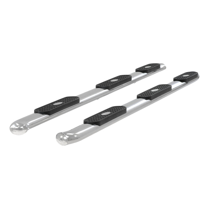 ARIES 364049-2 ARIES 364049-2 Oval Nerf Bars Wheel to Wheel (4 Inch Polished Stainless Steel) - Truck Part Superstore