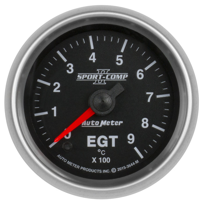 AutoMeter 3644-M GAUGE; PYROMETER (EGT); 2 1/16in.; 900deg.C; DIGITAL STEPPER MOTOR; SPORT-COMP I - Truck Part Superstore