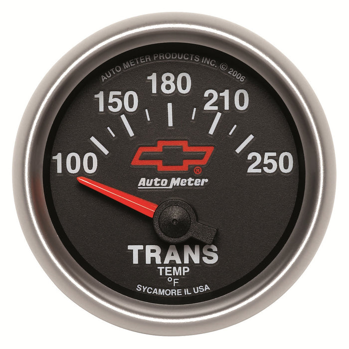AutoMeter 3649-00406 GAUGE; TRANSMISSION TEMP; 2 1/16in.; 100-250deg.F; ELECTRIC; CHEVY RED BOWTIE; B - Truck Part Superstore