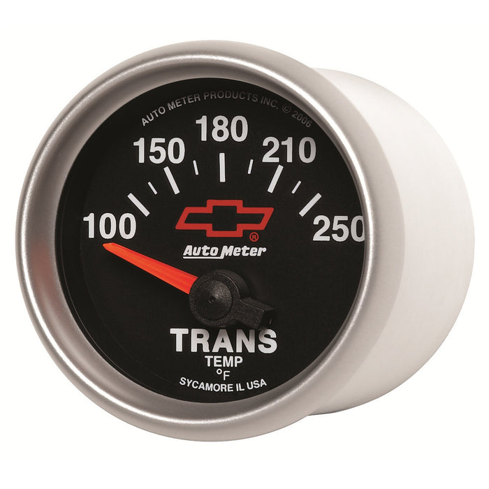 AutoMeter 3649-00406 GAUGE; TRANSMISSION TEMP; 2 1/16in.; 100-250deg.F; ELECTRIC; CHEVY RED BOWTIE; B - Truck Part Superstore