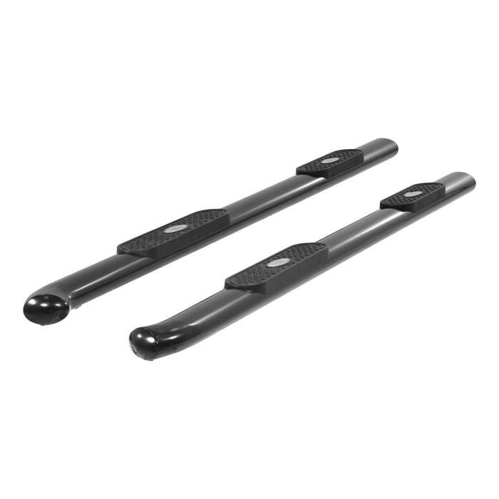 ARIES 365018 ARIES 365018 Oval Nerf Bars Wheel to Wheel (4 Inch Black Powder-Coated Steel) - Truck Part Superstore