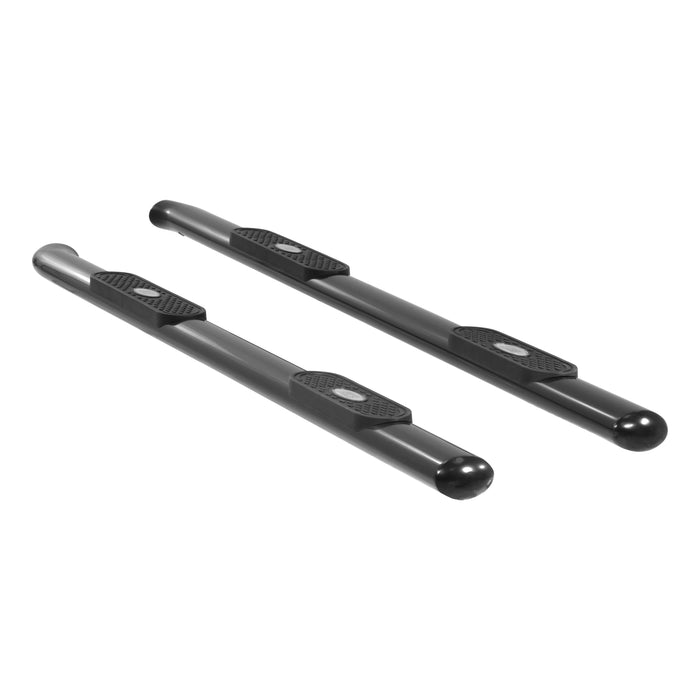 ARIES 365018 ARIES 365018 Oval Nerf Bars Wheel to Wheel (4 Inch Black Powder-Coated Steel) - Truck Part Superstore