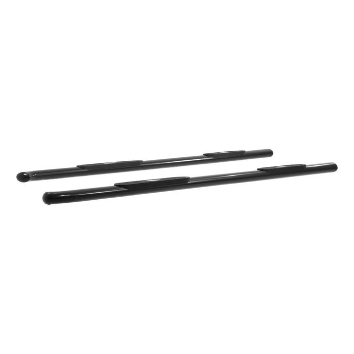 ARIES 365018 ARIES 365018 Oval Nerf Bars Wheel to Wheel (4 Inch Black Powder-Coated Steel) - Truck Part Superstore