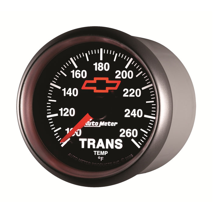 AutoMeter 3657-00406 GAUGE; TRANS. TEMP; 2 1/16in.; 100-260deg.F; DIGITAL STEPPER MOTOR; CHEVY RED BO - Truck Part Superstore