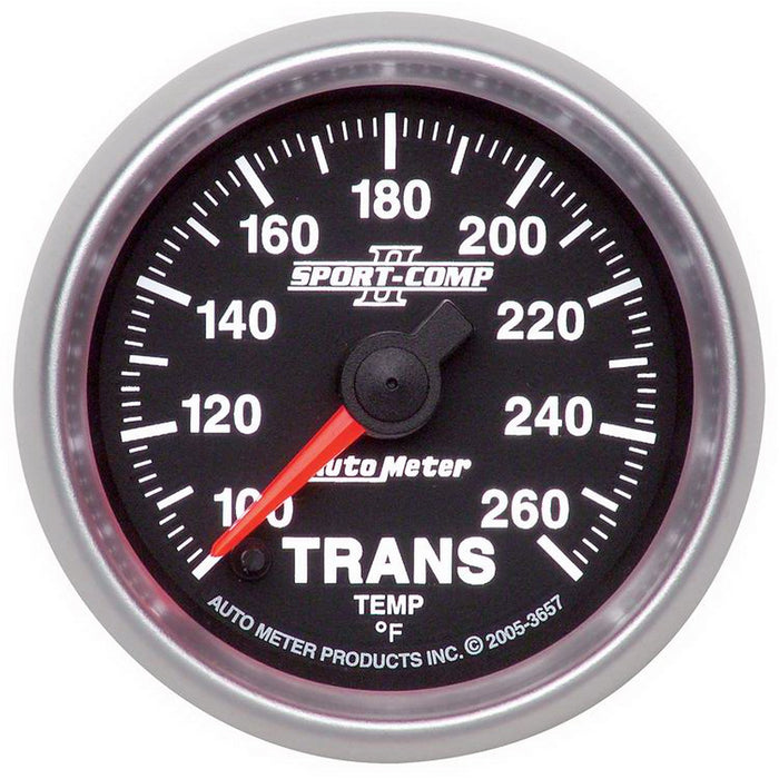 AutoMeter 3657 GAUGE; TRANSMISSION TEMP; 2 1/16in.; 100-260deg.F; DIGITAL STEPPER MOTOR; SPORT- - Truck Part Superstore