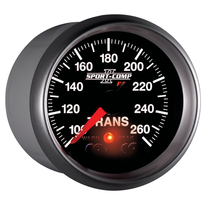 AutoMeter 3658 GAUGE; TRANS TEMP; 2 1/16in.; 100-260deg.F; STEPPER MOTOR W/PEAK/WRN; SPORT-COMP - Truck Part Superstore