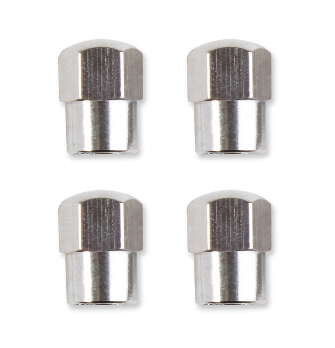Mr Gasket 3663 Hex Chrome Valve Stem Caps; 4 pc.; - Truck Part Superstore