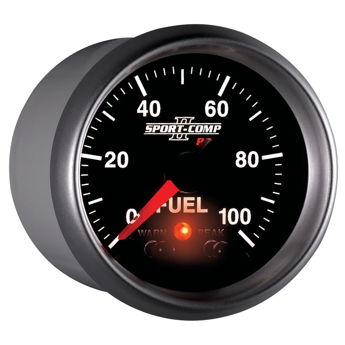 AutoMeter 3671 GAUGE; FUEL PRESS; 2 1/16in.; 100PSI; DIGITAL STPR MTR W/PK/WRN; SPORT-COMP II - Truck Part Superstore