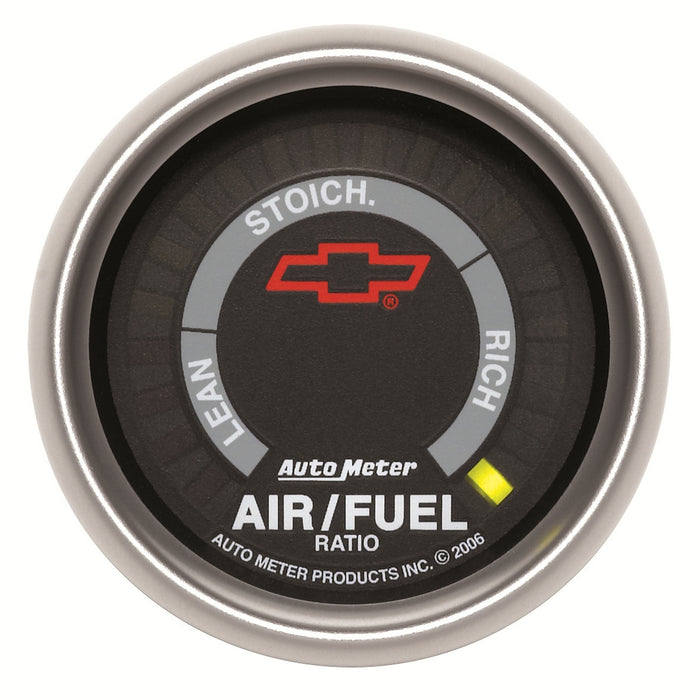 AutoMeter 3675-00406 GAUGE; AIR/FUEL RATIO-NARROWBAND; 2 1/16in.; LEAN-RICH; LED ARRAY; CHEVY RED BOW - Truck Part Superstore