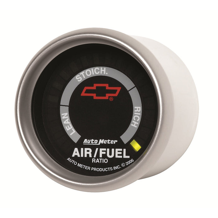 AutoMeter 3675-00406 GAUGE; AIR/FUEL RATIO-NARROWBAND; 2 1/16in.; LEAN-RICH; LED ARRAY; CHEVY RED BOW - Truck Part Superstore