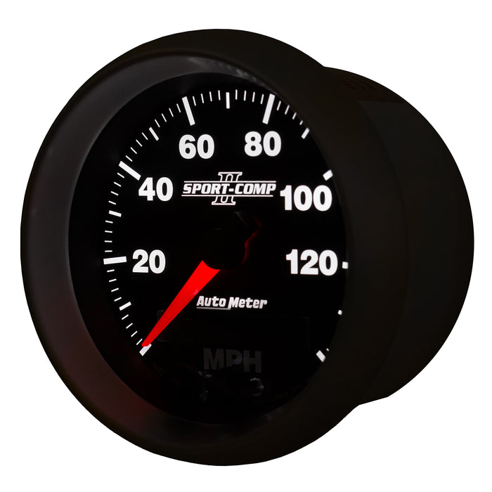AutoMeter 3680 GAUGE; SPEEDOMETER; 3 3/8in.; 140MPH; GPS; SPORT-COMP II - Truck Part Superstore