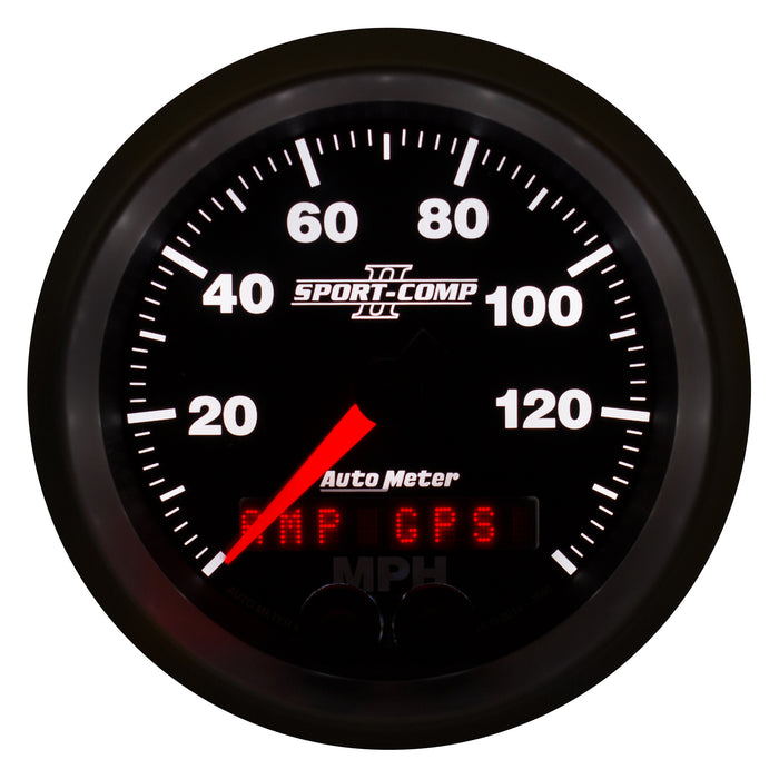 AutoMeter 3680 GAUGE; SPEEDOMETER; 3 3/8in.; 140MPH; GPS; SPORT-COMP II - Truck Part Superstore