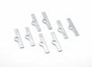 Mr Gasket 3681 Valve Cover Hold-Down Brackets; 8 pc. w/.25 in. Dia. Holes; - Truck Part Superstore