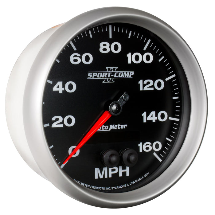 AutoMeter 3681 GAUGE; SPEEDOMETER; 5in.; 160MPH; GPS; SPORT-COMP II - Truck Part Superstore