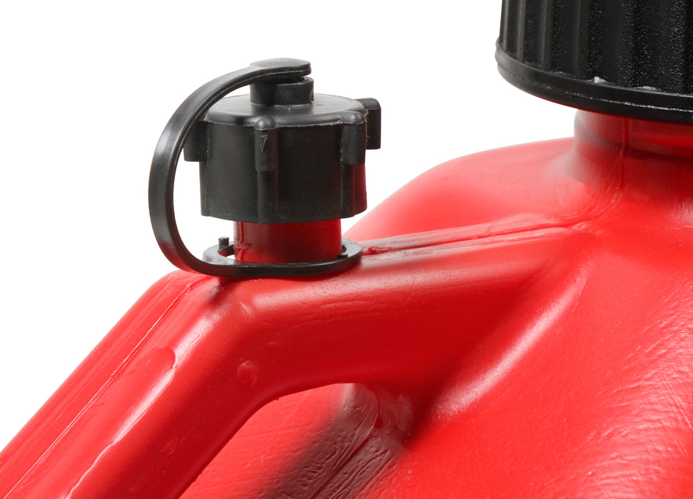 Mr Gasket 36950G Utility Jug; w/Filler Hose; 5 Gallon; Red; Plastic; - Truck Part Superstore