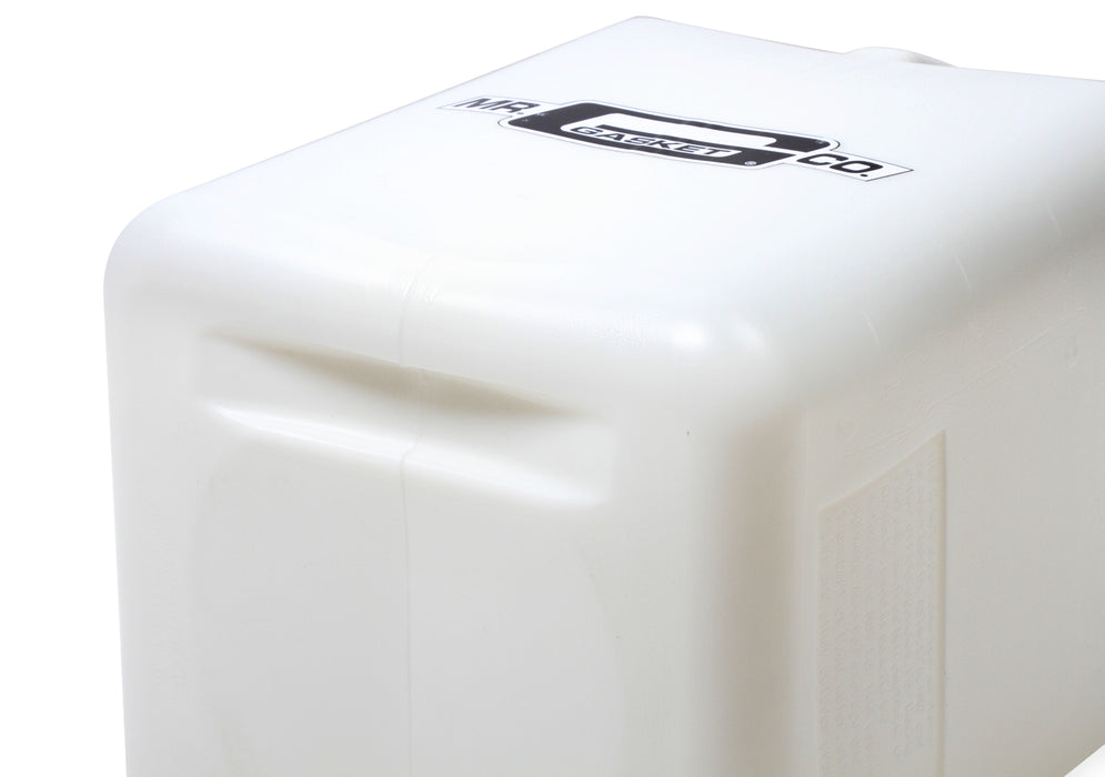 Mr Gasket 36953G Utility Jug; w/Filler Hose; 5 Gallon; White; Plastic; - Truck Part Superstore