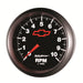 AutoMeter 3697-00406 GAUGE; TACHOMETER; 3 3/8in.; 10K RPM; IN-DASH; CHEVY RED BOWTIE; BLACK - Truck Part Superstore