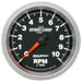 AutoMeter 3697 GAUGE; TACHOMETER; 3 3/8in.; 10K RPM; IN-DASH; SPORT-COMP II - Truck Part Superstore