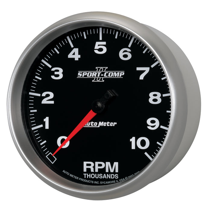 AutoMeter 3698 GAUGE; TACHOMETER; 5in.; 10K RPM; IN-DASH; SPORT-COMP II - Truck Part Superstore