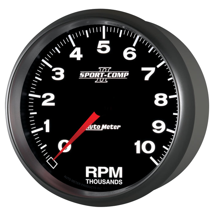 AutoMeter 3698 GAUGE; TACHOMETER; 5in.; 10K RPM; IN-DASH; SPORT-COMP II - Truck Part Superstore
