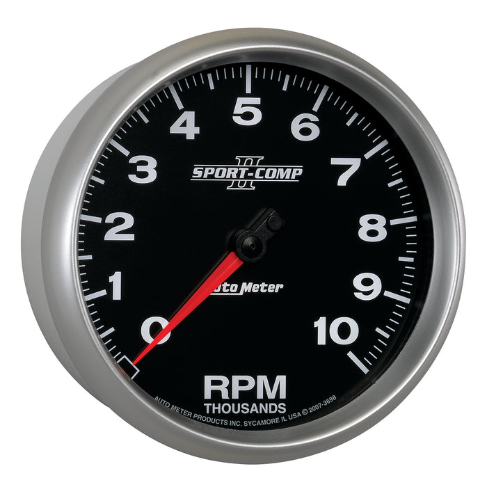 AutoMeter 3698 GAUGE; TACHOMETER; 5in.; 10K RPM; IN-DASH; SPORT-COMP II - Truck Part Superstore
