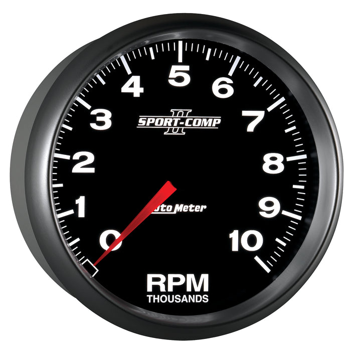 AutoMeter 3698 GAUGE; TACHOMETER; 5in.; 10K RPM; IN-DASH; SPORT-COMP II - Truck Part Superstore