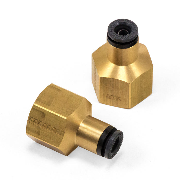Air Lift 21871 Straight Fitting 1/4"PTC-3/8"FNPT - Truck Part Superstore