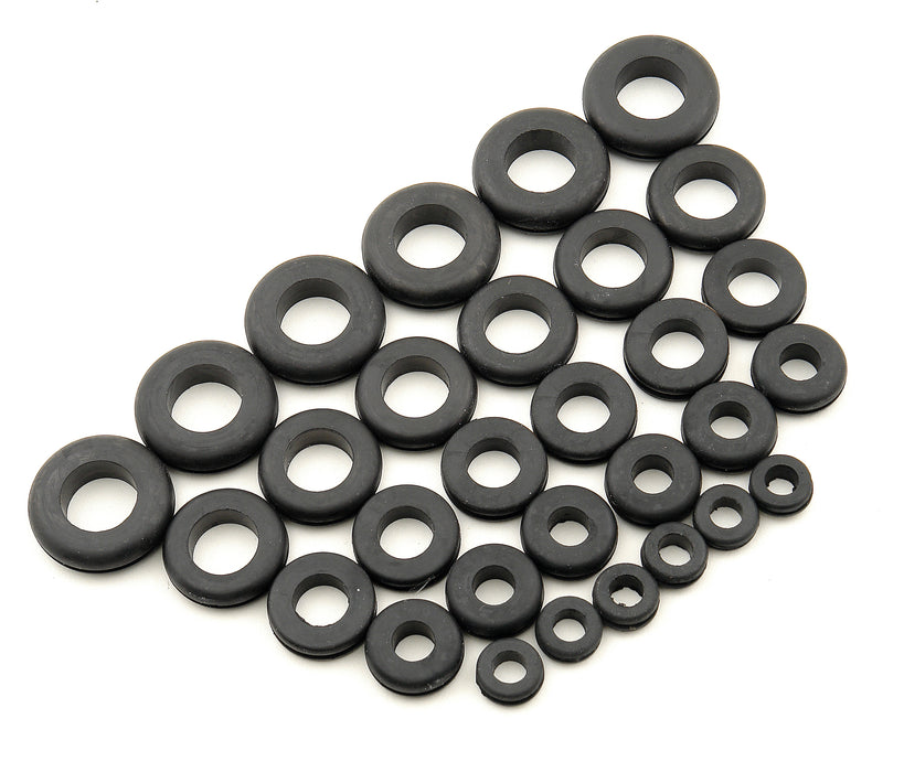 Mr Gasket 3706 Grommet Set; Incl. 6 Of Each Size; 0.5/5/8/0.75/7/8/1 in.; - Truck Part Superstore