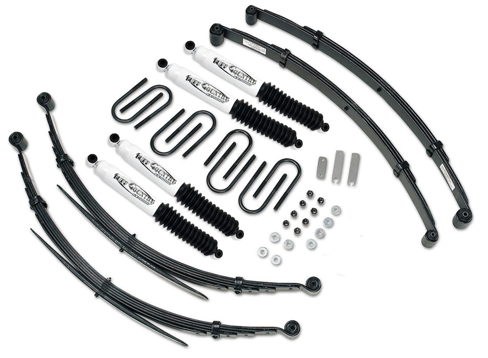 Tuff Country 13721KN 3 Inch Lift Kit 73-87 Chevy Truck/GMC Truck/Suburban/3/4 Ton 4WD EZ-Ride w/ SX8000 Shocks Fits Models w/52 Inch long Rear Springs Tuff Country - Truck Part Superstore