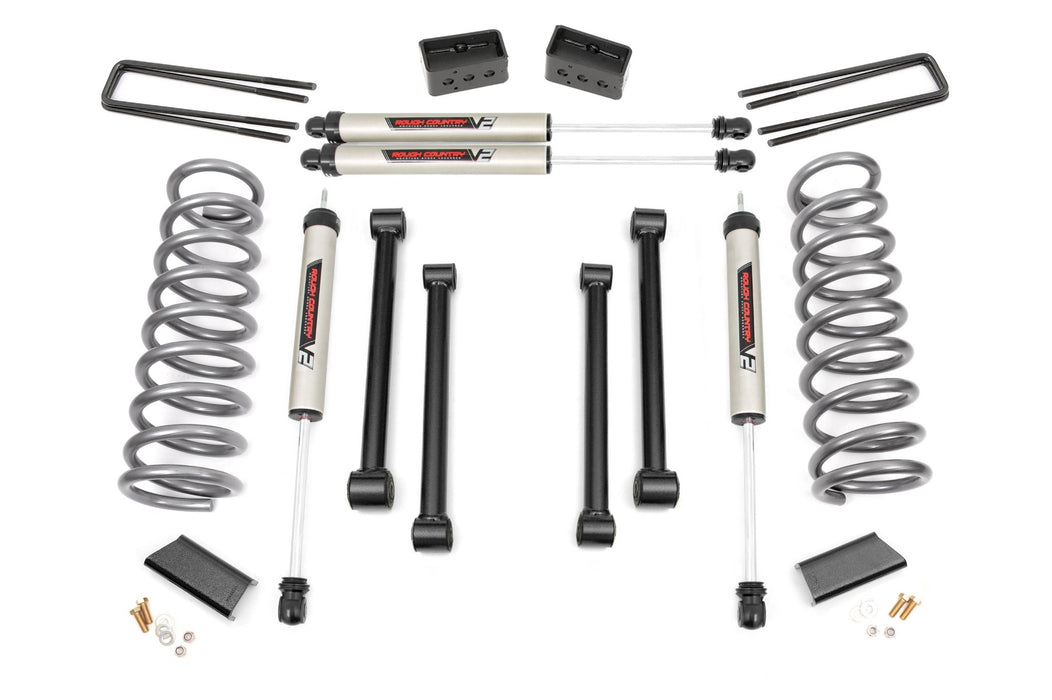 Rough Country 37070 3.0 Inch Dodge Suspension Lift Kit w/V2 Shocks For 00-01 Ram 1500 Rough Country - Truck Part Superstore
