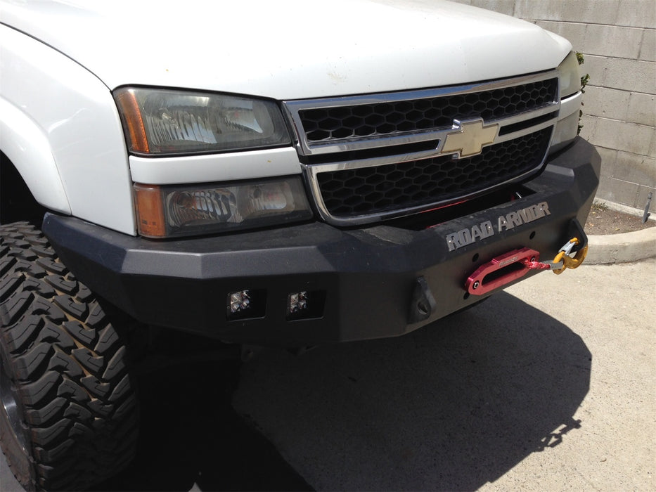 Road Armor 370R0B Stealth Winch Front Bumper; Steel; Satin Black; Square Fog Light Holes; - Truck Part Superstore