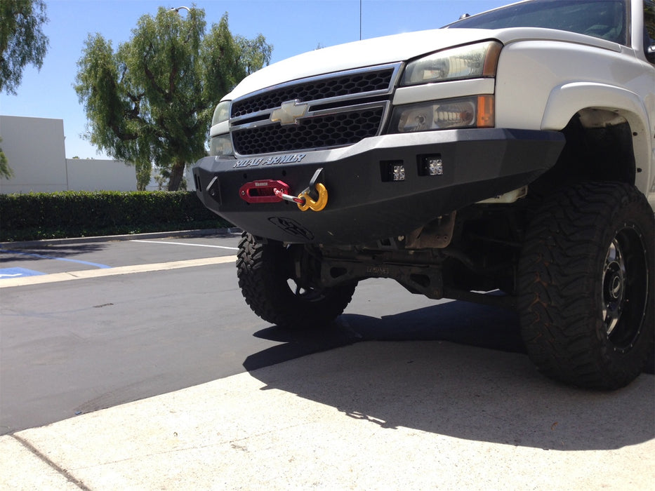 Road Armor 370R0B Stealth Winch Front Bumper; Steel; Satin Black; Square Fog Light Holes; - Truck Part Superstore