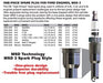 MSD 37164 Iridium Tip Spark Plug; 4 Pack; Plug Type 3IR6; 16 mm. Thread; 0.8125 Reach; - Truck Part Superstore