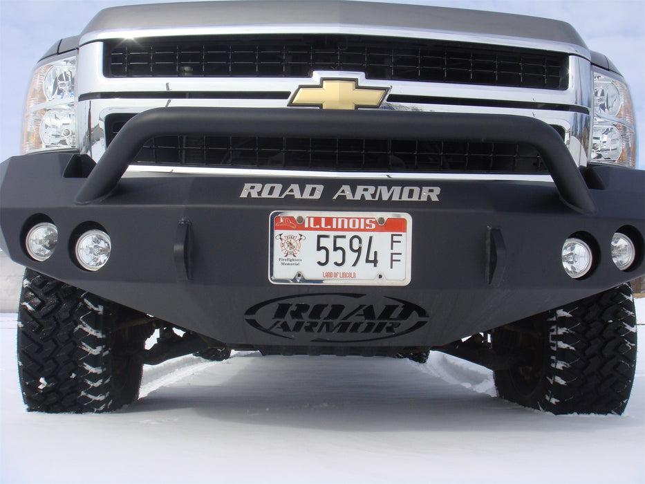 Road Armor 37204B Stealth Winch Front Bumper; Pre-Runner Guard; Satin Black; - Truck Part Superstore
