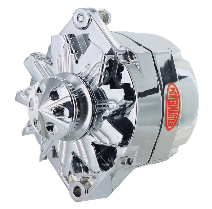 Powermaster Performance 37293-367 Alternator; 12si; 150 Amp; 100 Idle; 1V Pulley; Cone; Chrome; - Truck Part Superstore