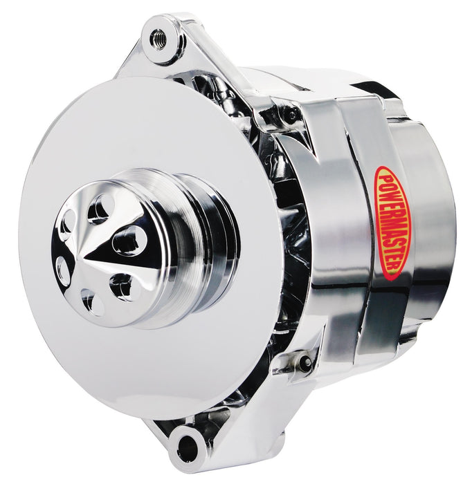 Powermaster Performance 37294 Alternator; 12si; 150 Amp; 100 Idle; 1V; Baffle And Cone; Chrome; - Truck Part Superstore