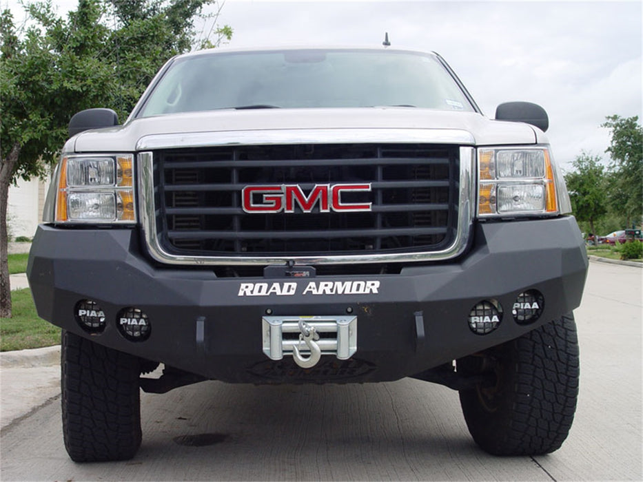 Road Armor 37400B Stealth Winch Front Bumper; Steel; Satin Black; - Truck Part Superstore