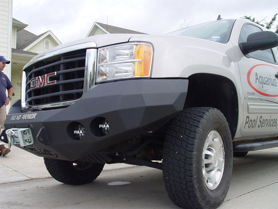 Road Armor 37400B Stealth Winch Front Bumper; Steel; Satin Black; - Truck Part Superstore
