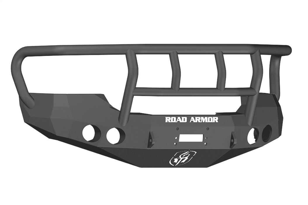 Road Armor 37402B Stealth Winch Front Bumper; Titan II Guard; Satin Black; - Truck Part Superstore